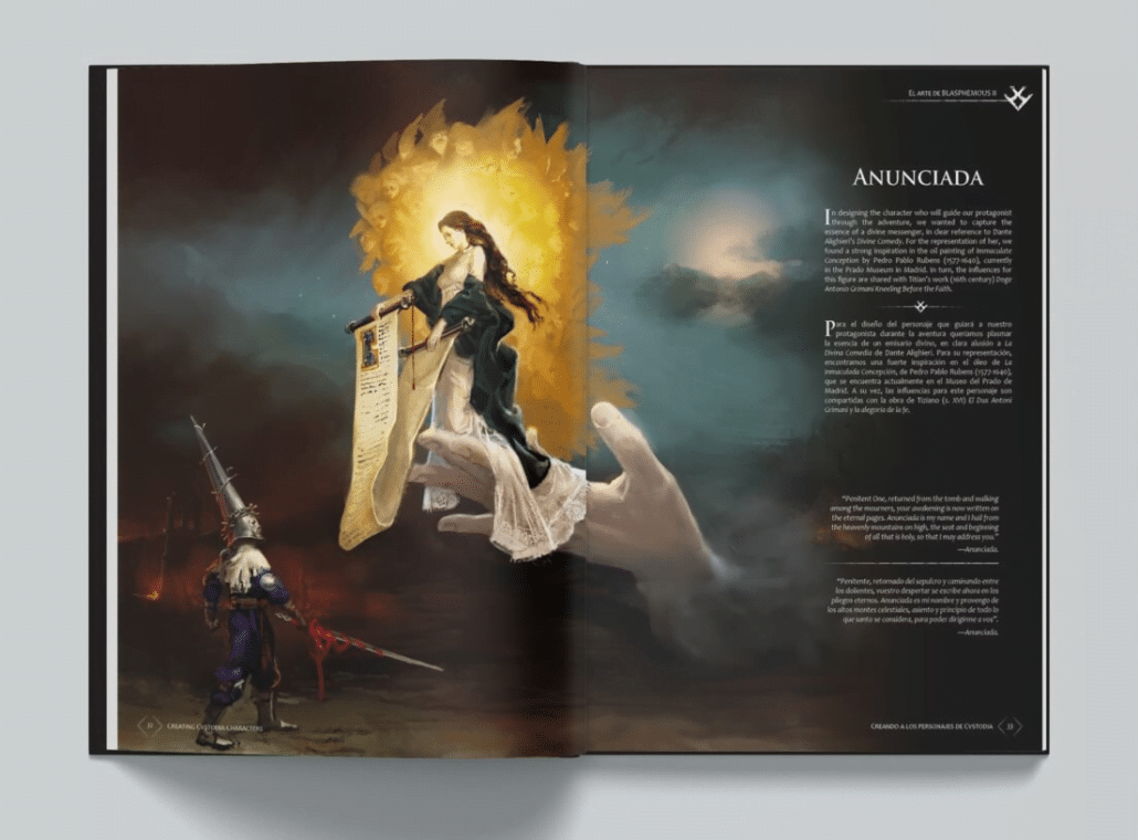 Maquetación libro de arte Blasphemous 2