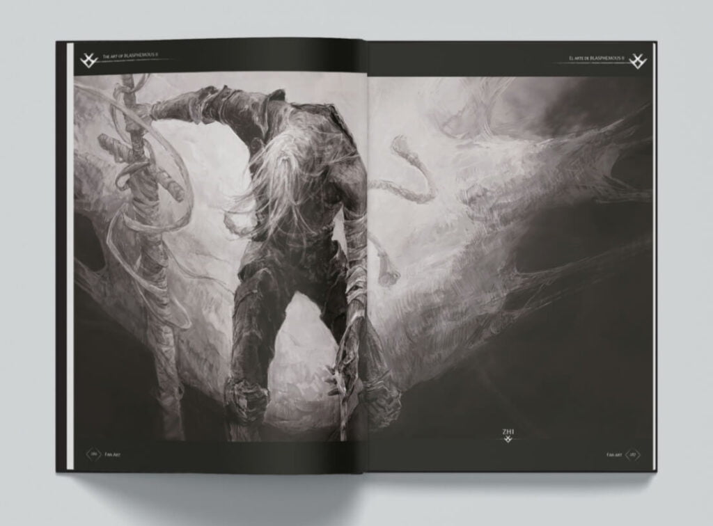 Maquetación libro de arte Blasphemous 2
