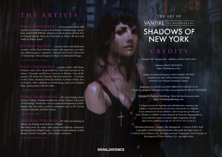 Vampire The Masquerade Coteries & Shadows of New York Artbook 05